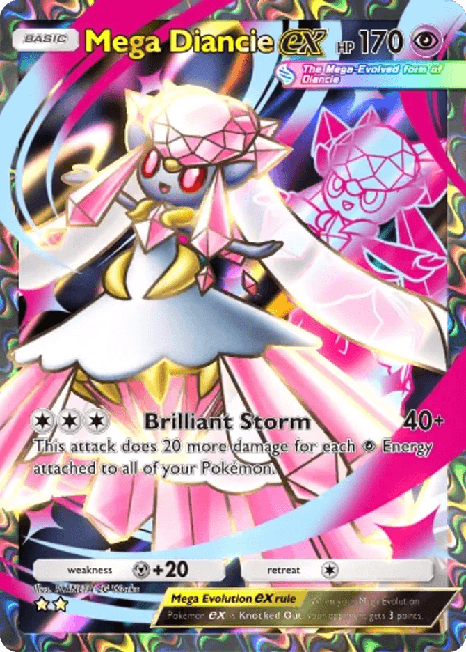 Mega Diancie ex (b3b-080) card in Pokémon TCG Pocket