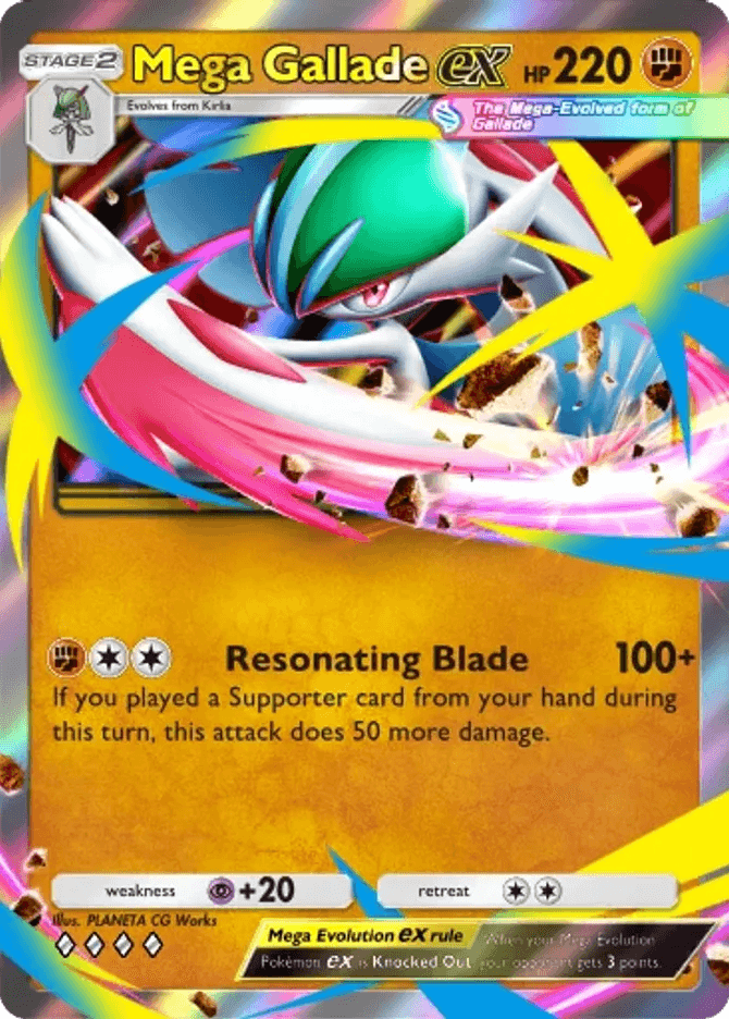 Mega Gallade ex (b4-084) card in Pokémon TCG Pocket