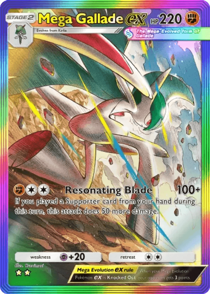 Mega Gallade ex (b4-198) card in Pokémon TCG Pocket