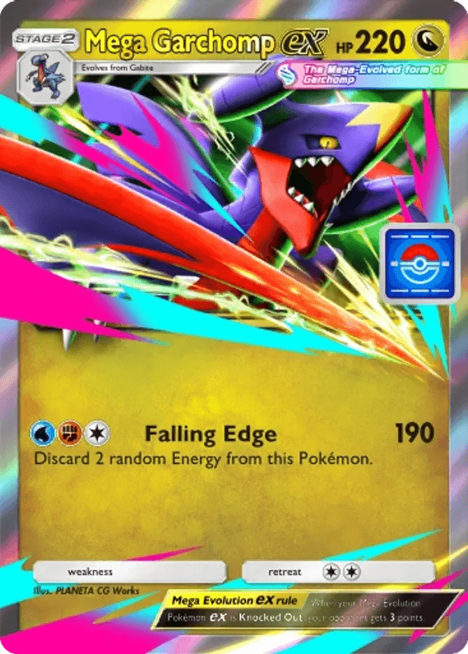 Mega Garchomp ex (pb-099) card in Pokémon TCG Pocket