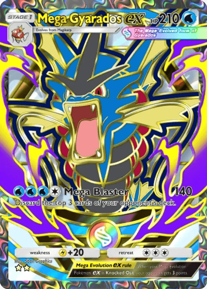 Mega Gyarados ex (b4b-415) card in Pokémon TCG Pocket