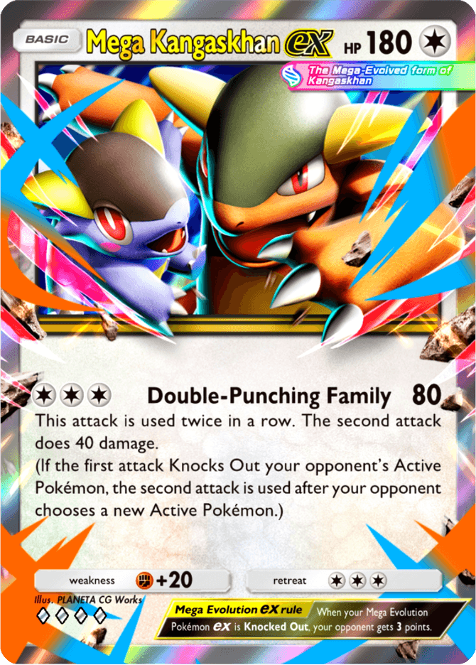 Mega Kangaskhan ex (b2-127) card in Pokémon TCG Pocket