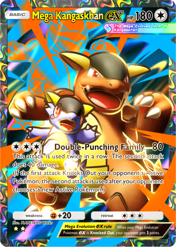 Mega Kangaskhan ex (b2-189) card in Pokémon TCG Pocket