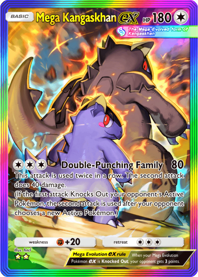 Mega Kangaskhan ex (b2-202) card in Pokémon TCG Pocket