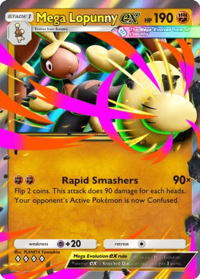 Mega Lopunny ex (b4b-125) card in Pokémon TCG Pocket