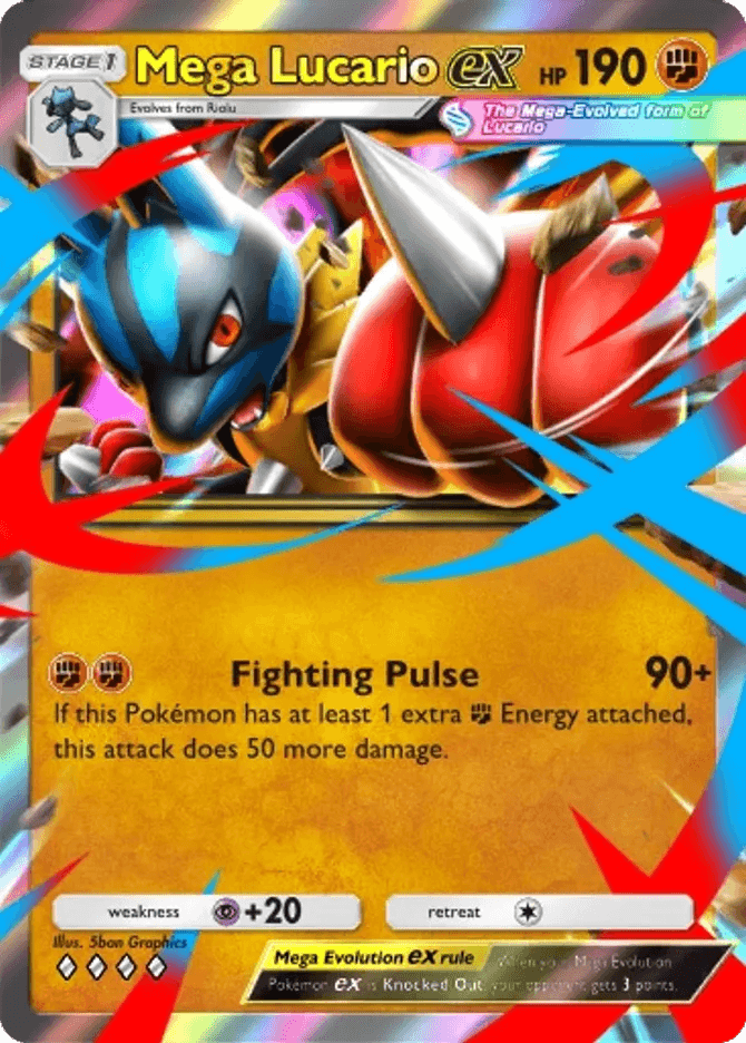 Mega Lucario ex (b4b-127) card in Pokémon TCG Pocket