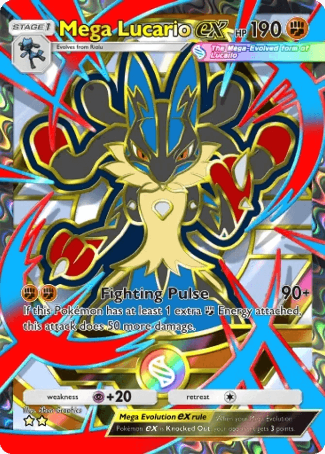 Mega Lucario ex (b4b-418) card in Pokémon TCG Pocket
