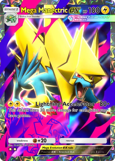 Mega Manectric ex Double Star card from Mega Shine (B2b)