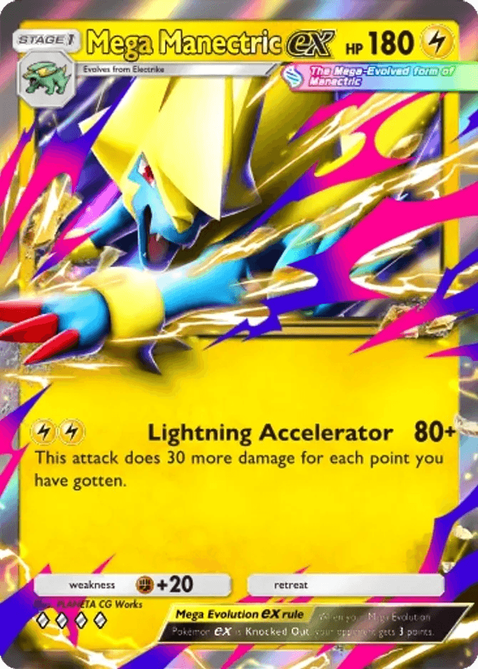 Mega Manectric ex (b4b-092) card in Pokémon TCG Pocket