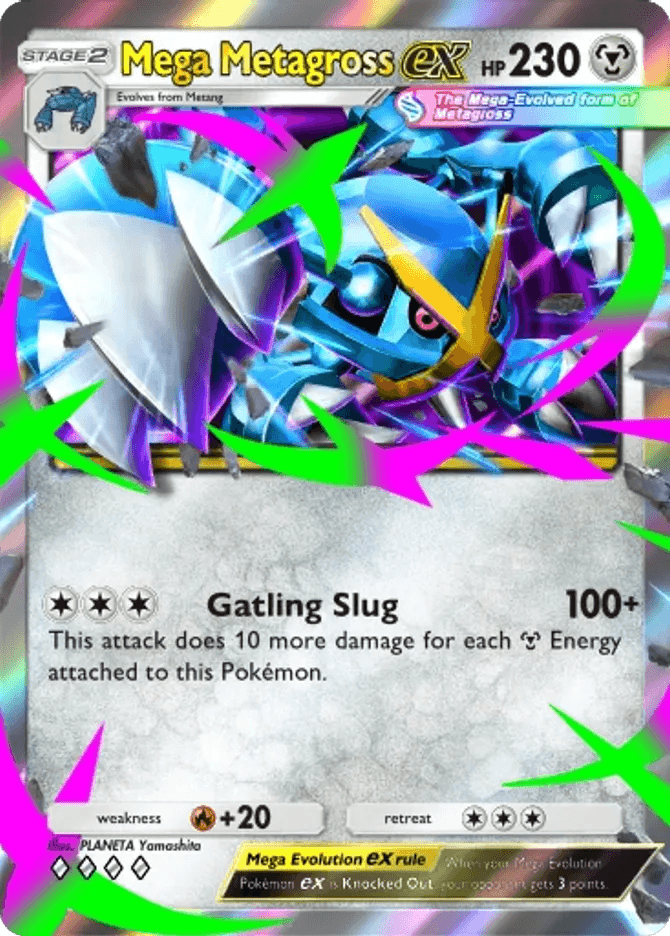 Mega Metagross ex (b4-109) card in Pokémon TCG Pocket