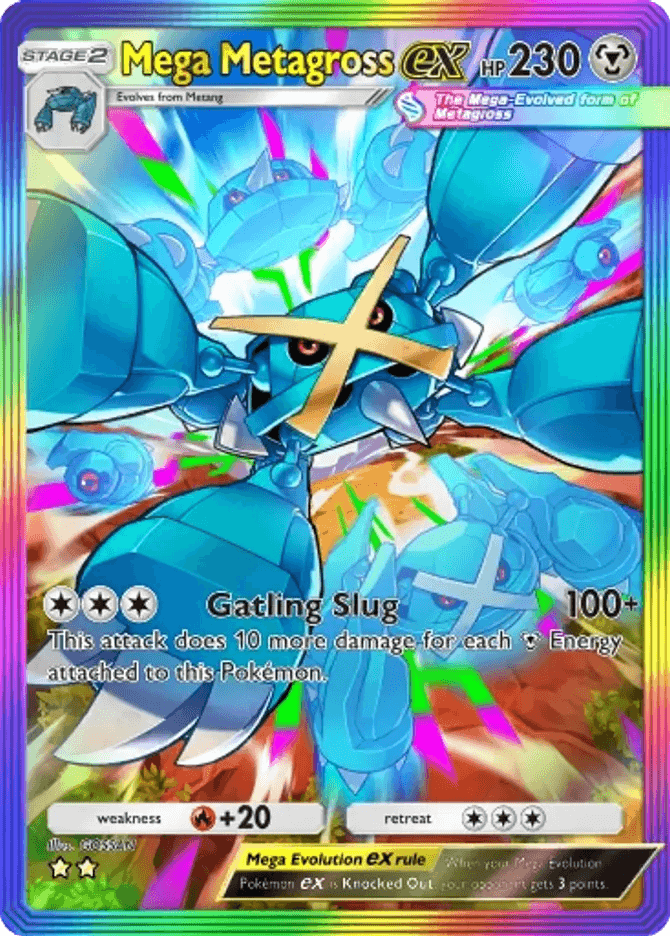 Mega Metagross ex (b4-200) card in Pokémon TCG Pocket