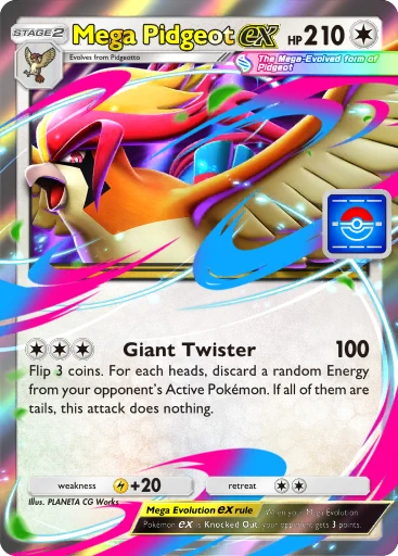 Mega Pidgeot ex (pb-006) card in Pokémon TCG Pocket