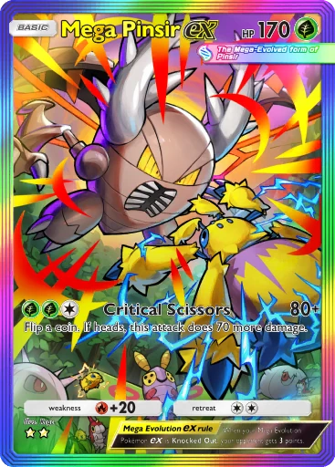 Mega Pinsir ex (b1-272) card in Pokémon TCG Pocket