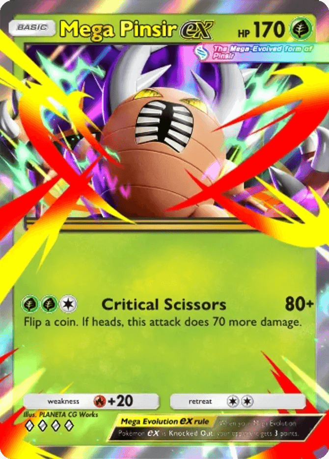 Mega Pinsir ex (b4b-008) card in Pokémon TCG Pocket