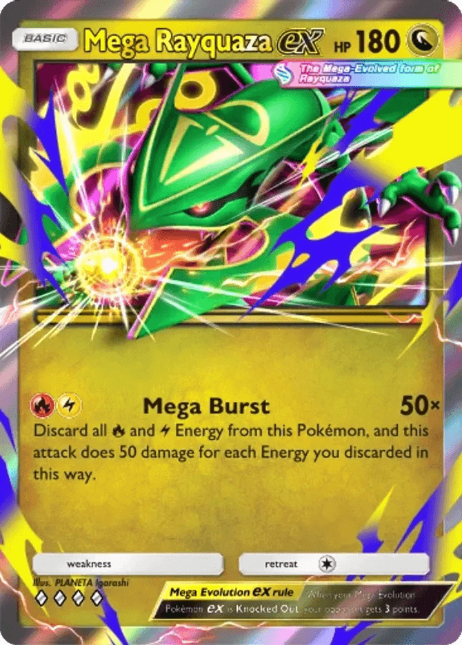 Mega Rayquaza ex (b4-120) card in Pokémon TCG Pocket
