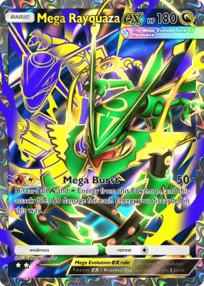 Mega Rayquaza ex (b4-188) card in Pokémon TCG Pocket