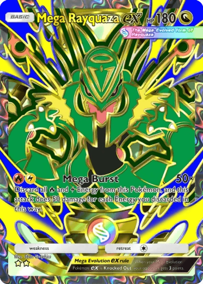 Mega Rayquaza ex (b4b-420) card in Pokémon TCG Pocket