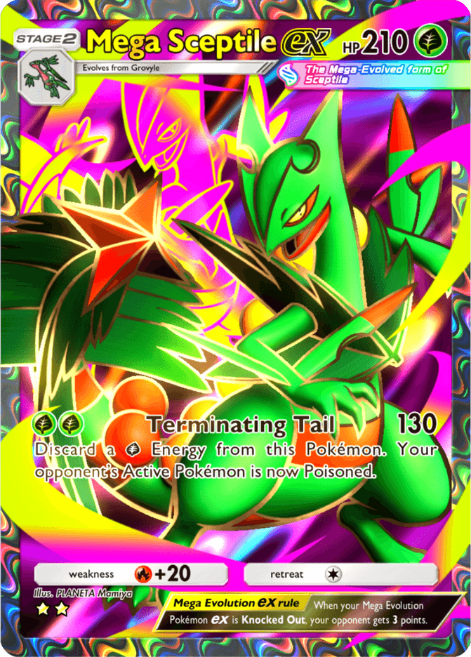Mega Sceptile ex (b3-180) card in Pokémon TCG Pocket
