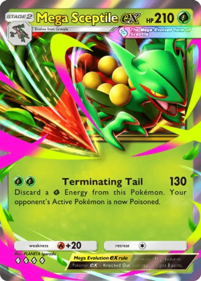 Mega Sceptile ex (b4b-012) card in Pokémon TCG Pocket