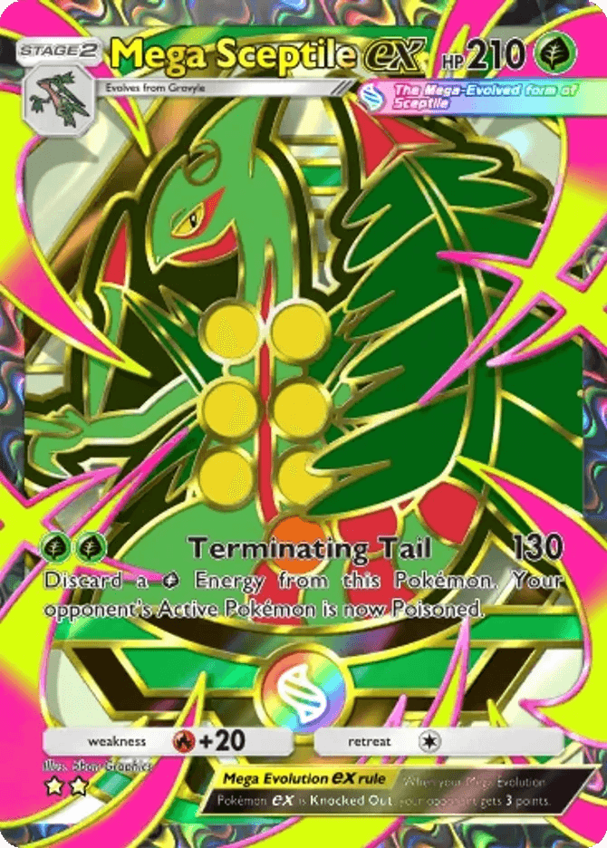 Mega Sceptile ex (b4b-410) card in Pokémon TCG Pocket