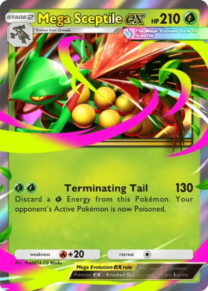 Mega Sceptile ex (pb-087) card in Pokémon TCG Pocket