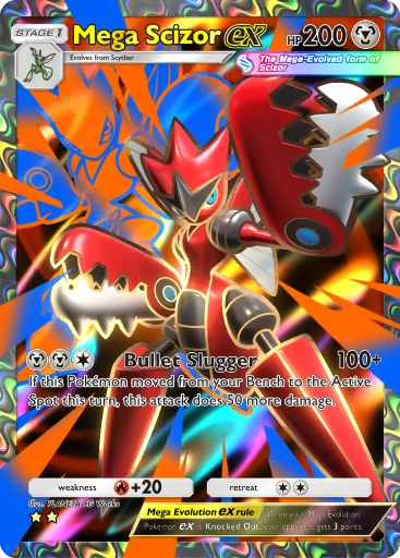 Mega Scizor ex Double Star card from Mega Shine (B2b)
