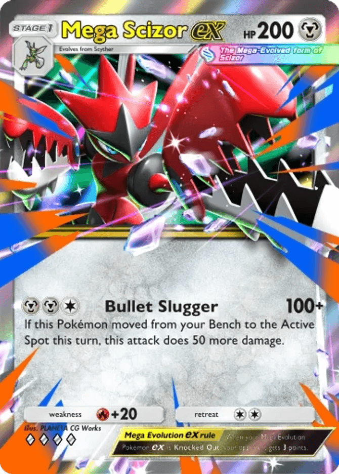 Mega Scizor ex (b4b-156) card in Pokémon TCG Pocket