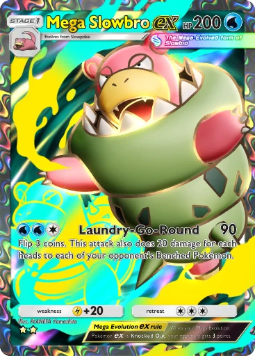 Mega Slowbro ex Double Star card from Mega Shine (B2b)