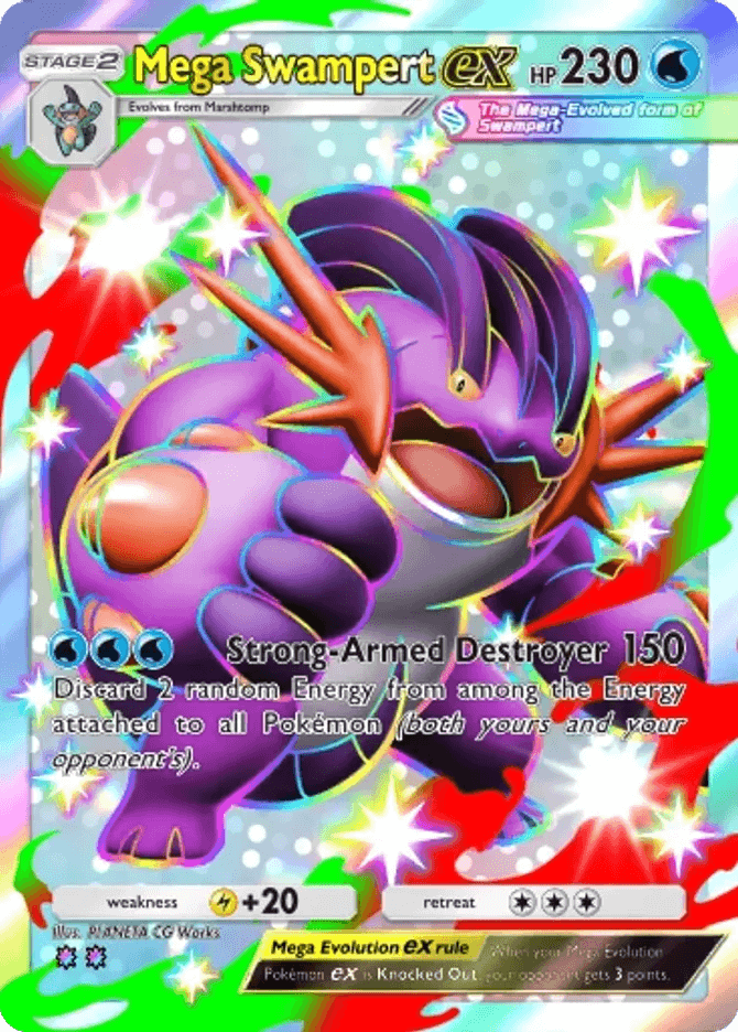 Mega Swampert ex (b4-226) card in Pokémon TCG Pocket