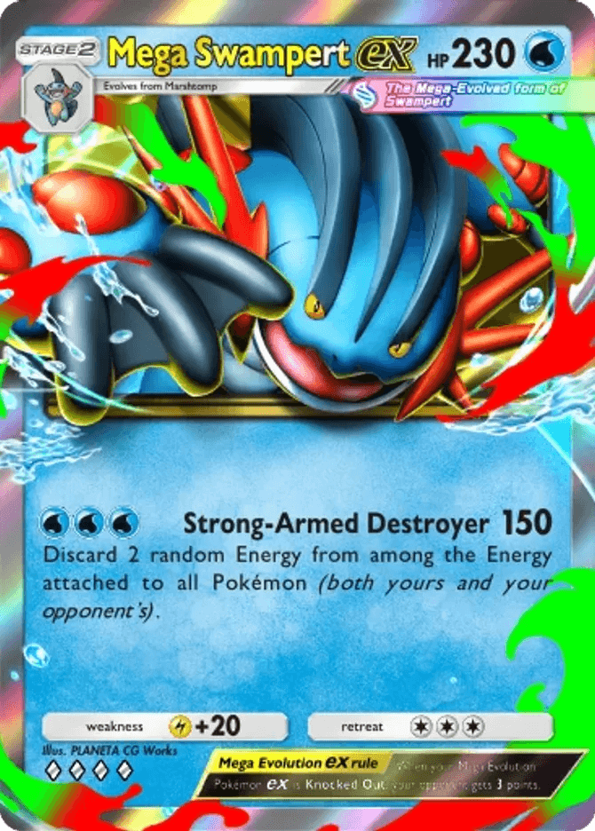 Mega Swampert ex (b4b-064) card in Pokémon TCG Pocket