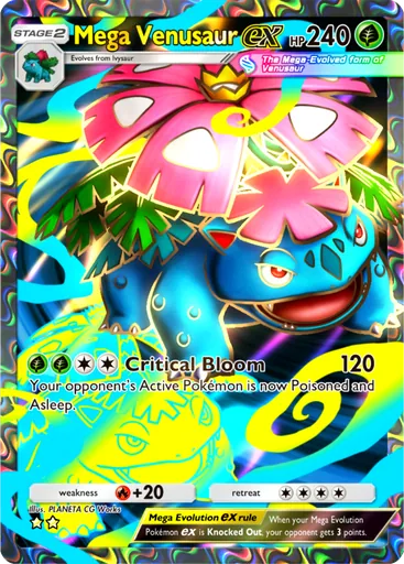 Mega Venusaur ex (b1a-076) card in Pokémon TCG Pocket