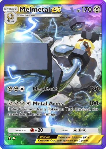 Melmetal ex (b1-282) card in Pokémon TCG Pocket