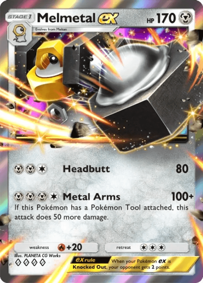 Melmetal ex (b4b-166) card in Pokémon TCG Pocket