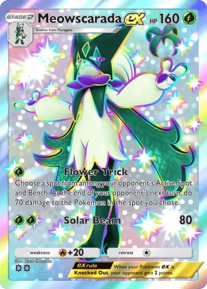 Meowscarada ex (b3a-104) card in Pokémon TCG Pocket