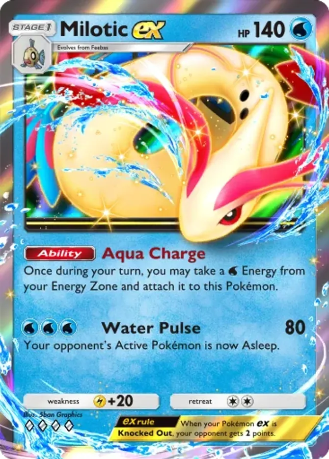 all milotic pokemon cards - Scarlet & Violet - Super Electric Breaker - ex A Near Mint card may have slight edge wear or a scratch or three Pokemon: Milotic -12/101 - Hidden