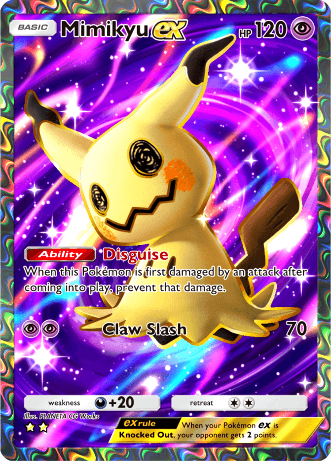Mimikyu ex (b2-186) card in Pokémon TCG Pocket