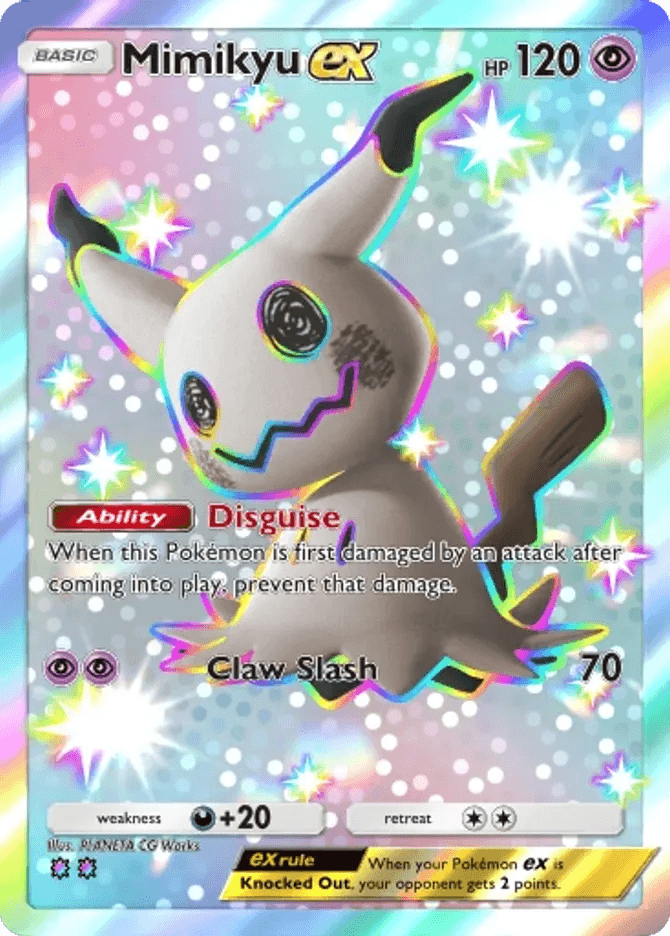 Mimikyu ex (b4a-107) card in Pokémon TCG Pocket