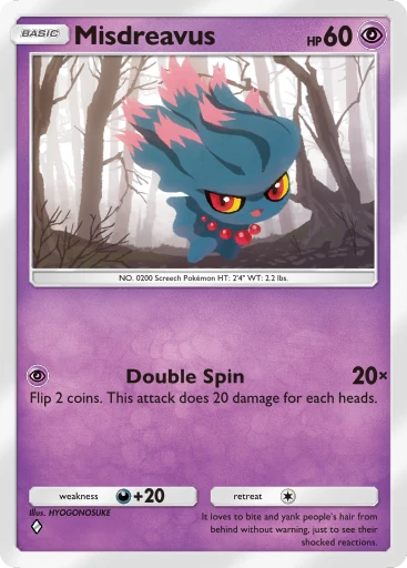 Misdreavus (b1-099) card in Pokémon TCG Pocket