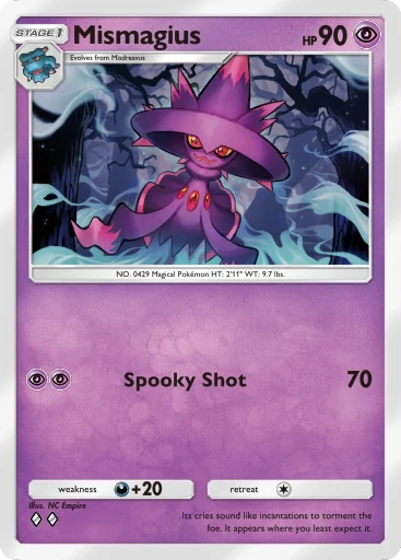 Mismagius (b1-100) card in Pokémon TCG Pocket