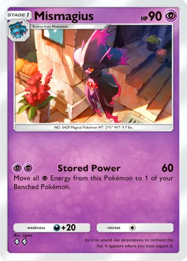Mismagius (b1a-031) card in Pokémon TCG Pocket