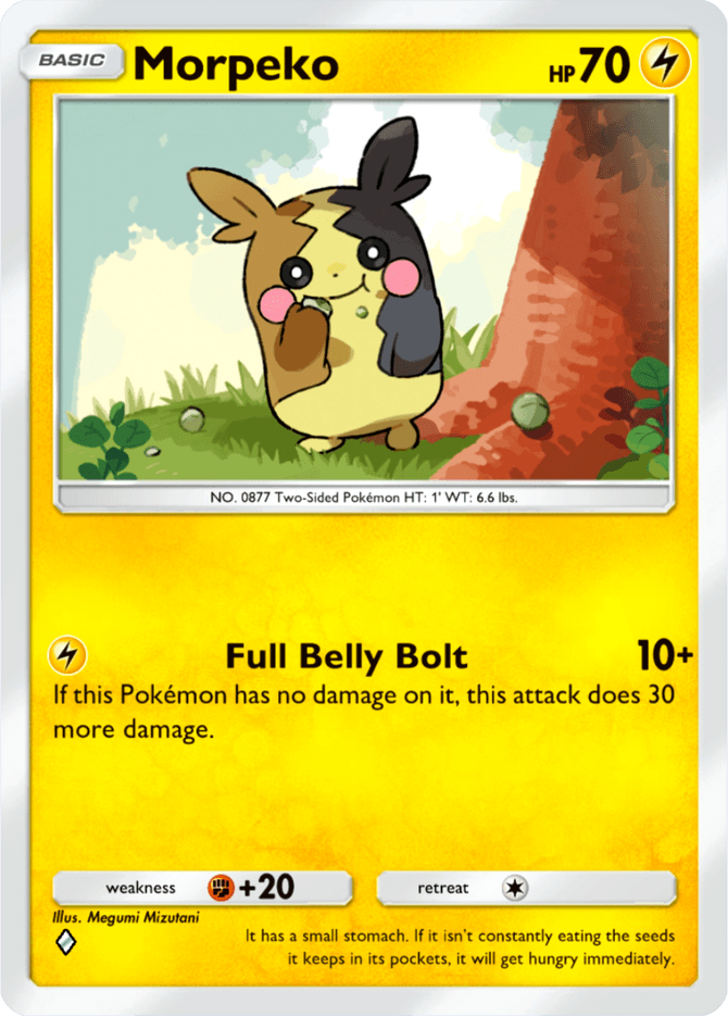 two sided pokemon cards Morpeko (SWSH116) [Sword & Shield: Black Star Promos] a set of damage counters Qwachansey | Double-sided Base Japanese