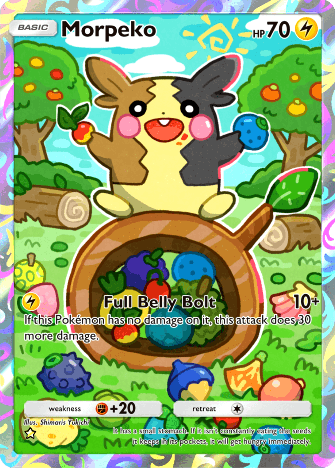 Morpeko card by Shimaris Yukichi