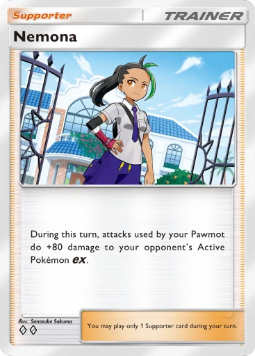 Nemona Supporter card from Paldean Wonders (B2a)