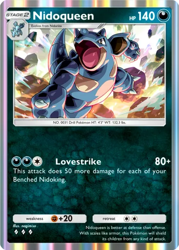 Nidoqueen (a1-168) card in Pokémon TCG Pocket