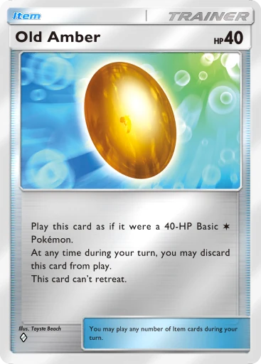 Old Amber (a4b-313) card in Pokémon TCG Pocket