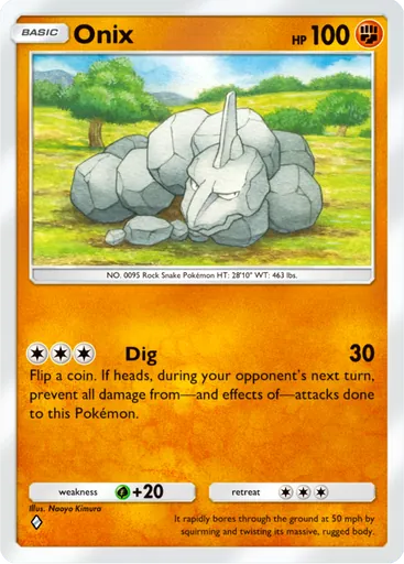 Onix (b1a-038) card in Pokémon TCG Pocket