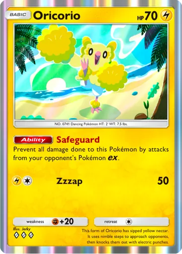 Oricorio (a3-066) card in Pokémon TCG Pocket