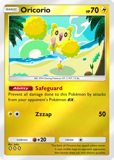 Oricorio (a4b-147) card in Pokémon TCG Pocket