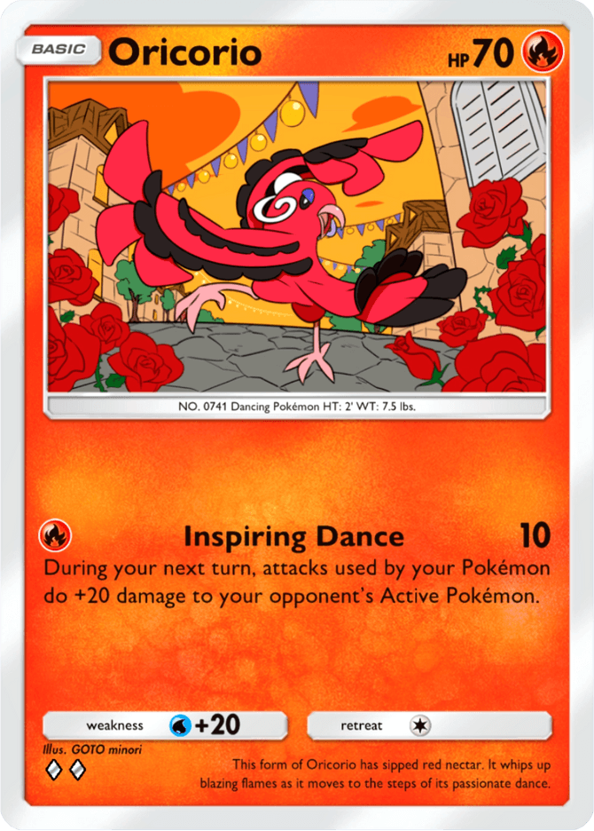Oricorio card by GOTO minori