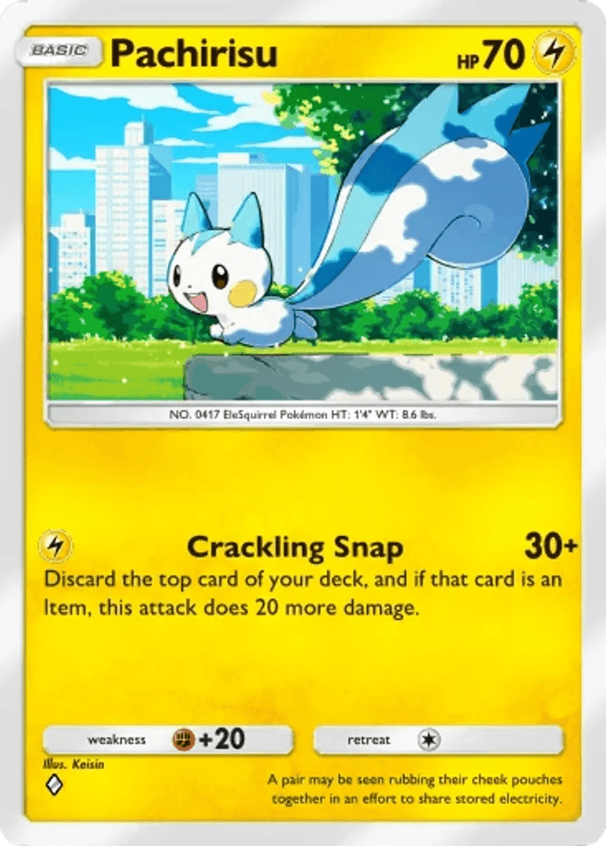 Pachirisu card by Keisin